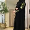 Alltags Abaya mit Blümschen Details
