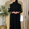 Alltags Abaya mit Blümschen Details