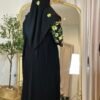 Alltags Abaya mit Blümschen Details