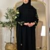 Alltags Abaya mit Blümschen Details