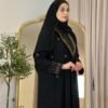 Hochwertige Osmanische Abaya in der Farbe Schwarz