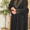 Hochwertige Osmanische Abaya in der Farbe Schwarz