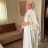 Luxury Abaya in weiß