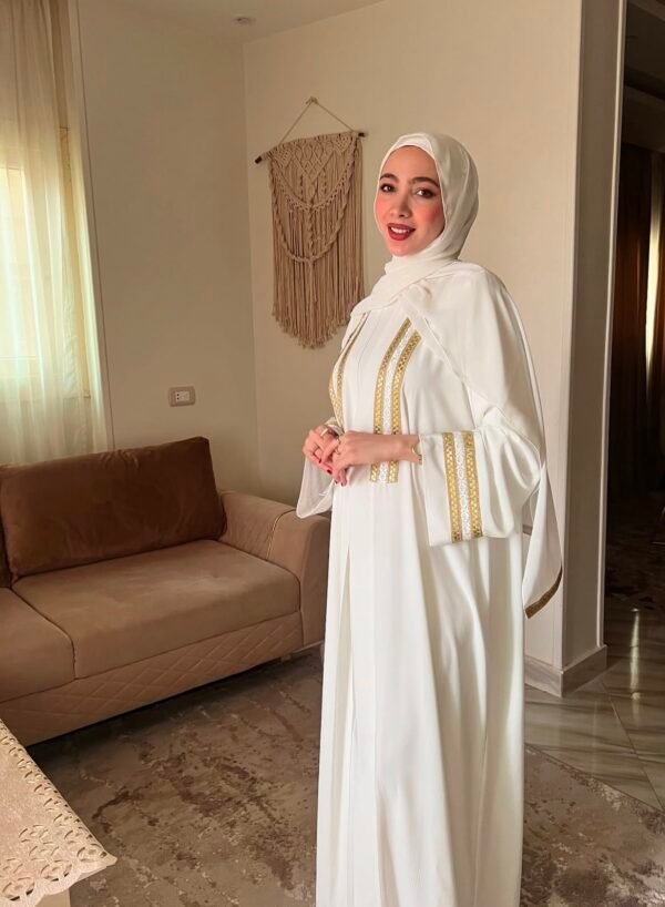 Luxury Abaya in weiß