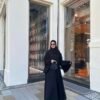 Luxury Abaya in Schwarz