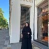Luxury Abaya in Schwarz
