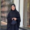 Luxury Abaya in Schwarz