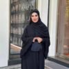 Luxury Abaya in Schwarz