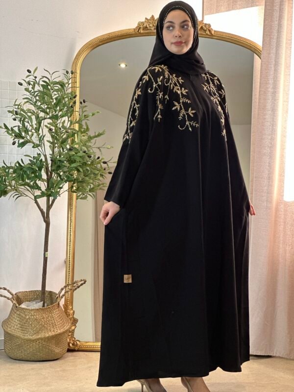 Luxury Abaya in Schwarz