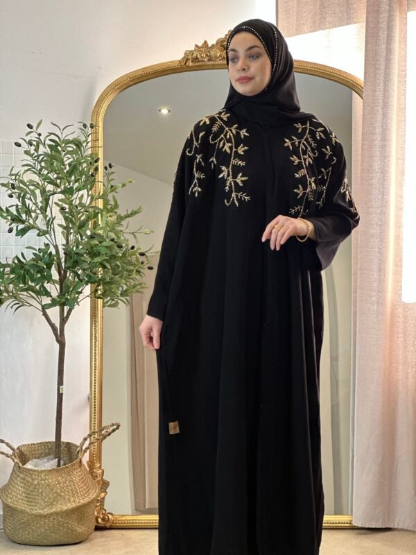 Luxury Abaya in Schwarz
