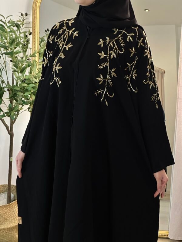 Luxury Abaya in Schwarz