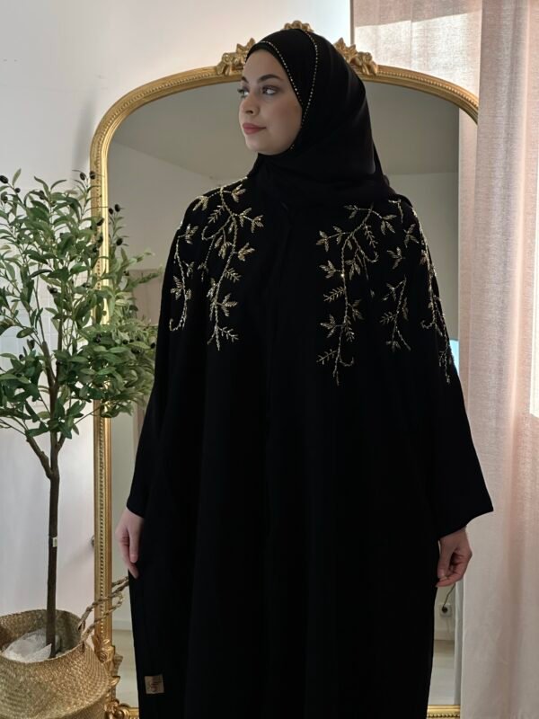 Luxury Abaya in Schwarz