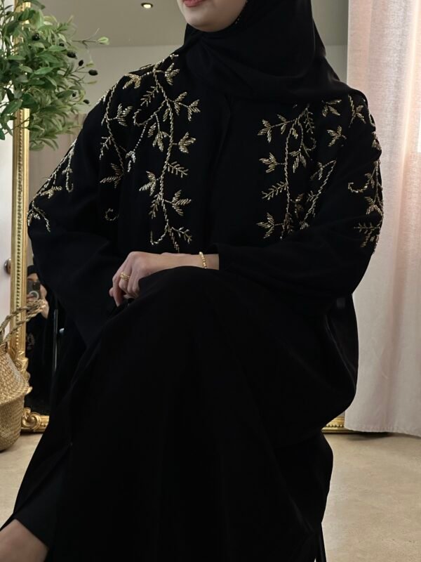 Luxury Abaya in Schwarz