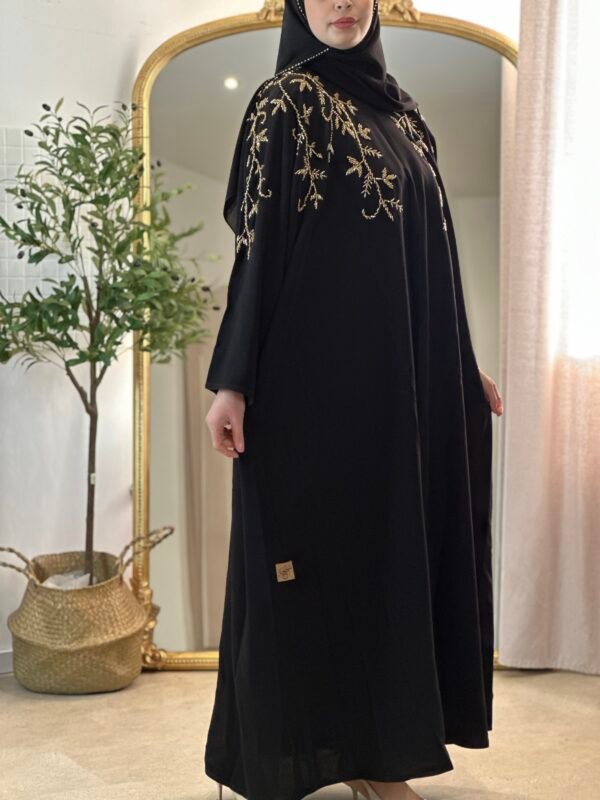 Luxury Abaya in Schwarz