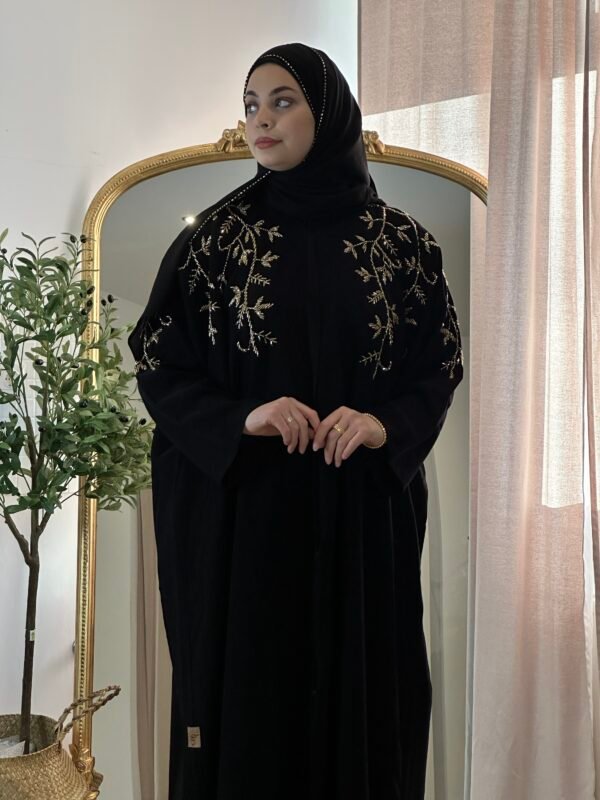 Luxury Abaya in Schwarz