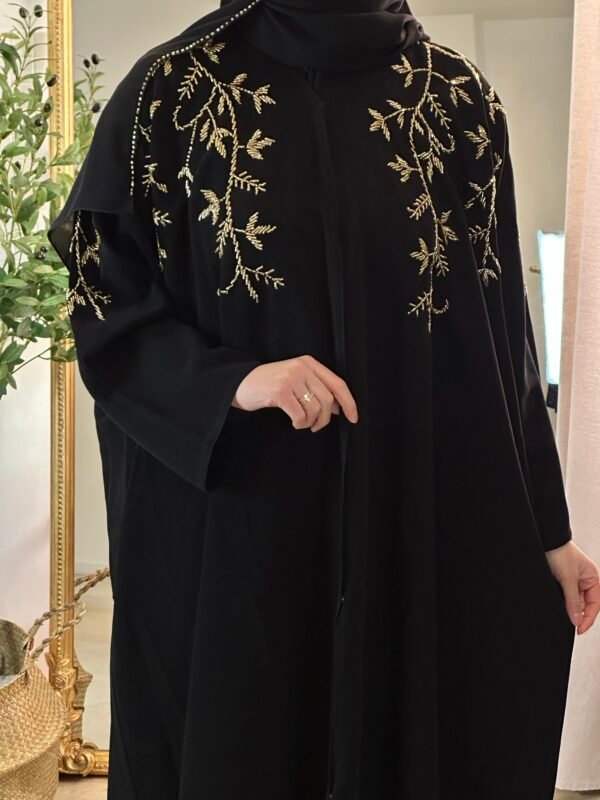 Luxury Abaya in Schwarz