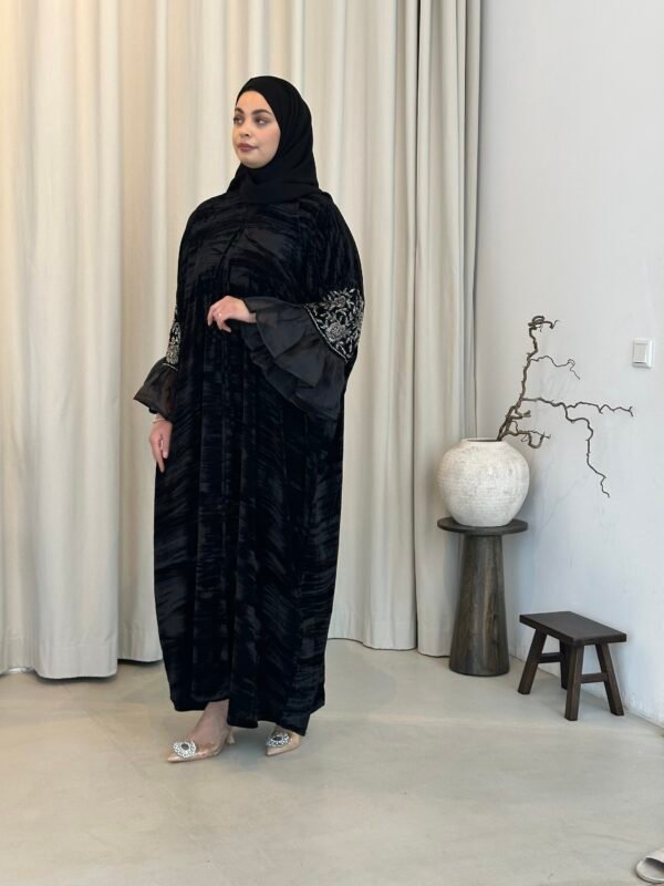 Elegante Samt Abaya