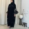 Elegante Samt Abaya
