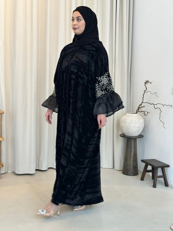 Elegante Samt Abaya