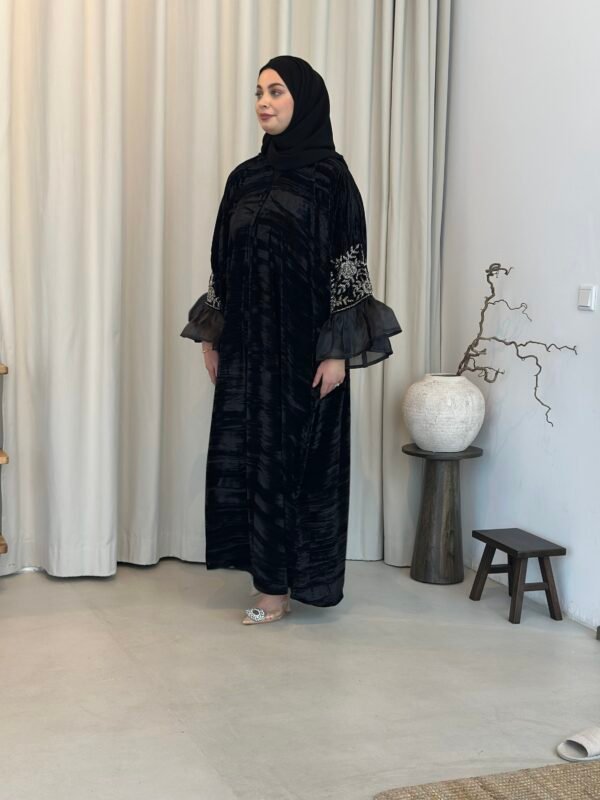 Elegante Samt Abaya