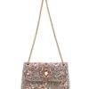 Clutch with fancy crystal in pink