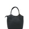 Leather Tote Bag with Tiger scarf