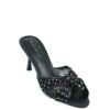 Chic Open_Toe Heeled Mules for women Black /AB