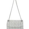 Fancy clautch with pearls in Silver