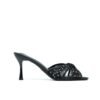 Chic Open_Toe Heeled Mules for women Black /AB