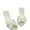 Chic Open_Toe Heeled Mules for women Gold/AB
