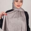 قماش قطن سحبة باللون الرمادي