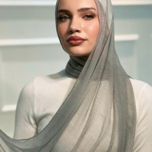 حجاب كشمير باللون الجينز