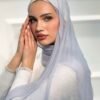 حجاب كشمير باللون الجينز