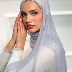 حجاب كشمير باللون الجينز