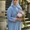 Traum Abaya in Himmelblau