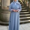 Traum Abaya in Himmelblau
