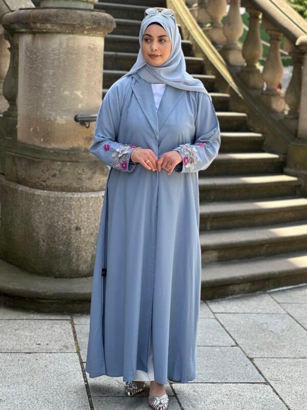 Traum Abaya in Himmelblau